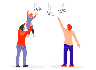 People catch discounts