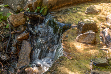 creek waterfall rocks near lake tahoe nevada