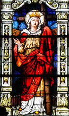 Obraz premium Saint Hellen stain glass