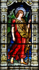 Saint Raphael stain glass
