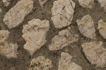 Stone carpet, natural stone substrate, in natural colors.  - obrazy, fototapety, plakaty