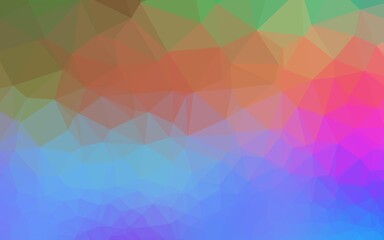 Light Multicolor, Rainbow vector blurry triangle template. Colorful illustration in abstract style with gradient. Template for your brand book.
