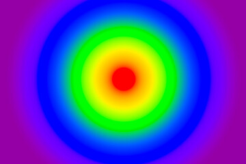 Rainbow, Circle Gradient Background