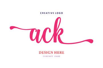 Naklejka na ściany i meble pharmacy letter ACK logo is simple, easy to understand and authoritative