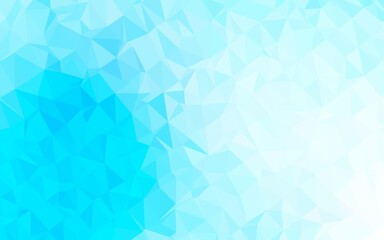 Light BLUE vector polygonal pattern. Geometric illustration in Origami style with gradient. Textured pattern for background.