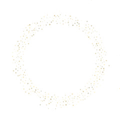 Gold Glitter Stars. Luxury Shiny Confetti.