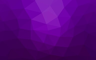 Fototapeta premium Dark Purple vector blurry triangle template. A vague abstract illustration with gradient. Completely new design for your business.