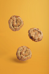 Floating Levitating Food - Apple Pie Cookies - Studio Photography