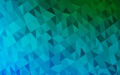 Light Blue, Green vector abstract mosaic pattern. Brand new colorful illustration in with gradient. Completely new design for your business.