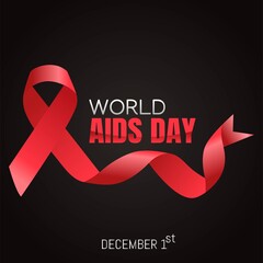 World Aids Day Vector Illustration.  Suitable for greeting card, poster and banner.