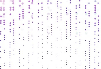 Light Purple vector layout with bright snowflakes.