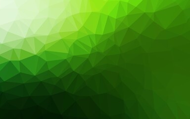 Fototapeta na wymiar Light Green vector triangle mosaic texture. Shining colored illustration in a Brand new style. Polygonal design for your web site.