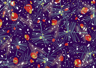 a festive winter forest background