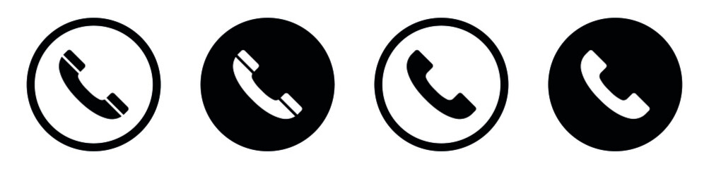 Phone icon in circle , Contact us.Telephone, communication. icon in flat style, Call icon vector. calling symbol for apps and websites