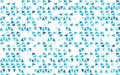 Light BLUE vector pattern in polygonal style. Glitter abstract illustration with triangular shapes. Pattern for busines ad, booklets, leaflets