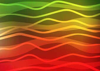 Light Green, Red vector texture with colored lines. Decorative shining illustration with lines on abstract template. The pattern can be used for busines ad, booklets, leaflets