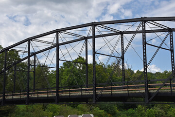 Fototapeta premium Suspension Car Bridge