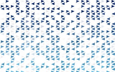 Light BLUE vector pattern in polygonal style. Beautiful illustration with triangles in nature style. Pattern for busines ad, booklets, leaflets