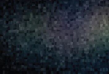 Dark Black vector polygon abstract layout.