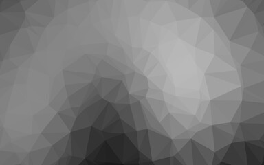 Light Silver, Gray vector polygon abstract backdrop. Brand new colorful illustration in with gradient. New texture for your design.