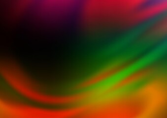 Dark Multicolor, Rainbow vector blurred bright pattern. Colorful illustration in abstract style with gradient. The template for backgrounds of cell phones.