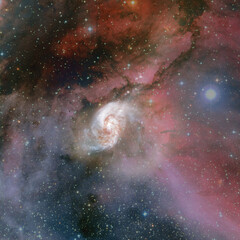 Deep space. Elements of this image furnished by NASA