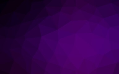 Obraz premium Dark Purple vector shining triangular template. Modern geometrical abstract illustration with gradient. Brand new style for your business design.
