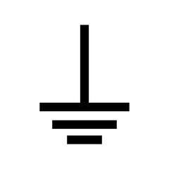 Ground Black Icon,Vector Illustration, Isolated On White Background Label. EPS10