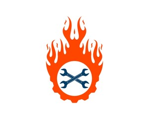 Fire ball with cross wrench inside