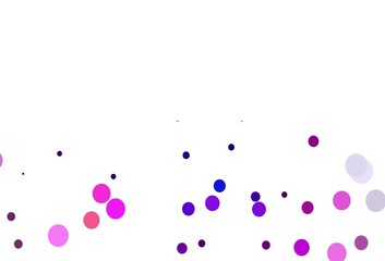 Light Pink, Blue vector cover with spots.