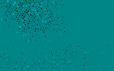 Dark Blue, Green vector background with rectangles. Illustration with set of colorful rectangles. Smart design for your business advert.