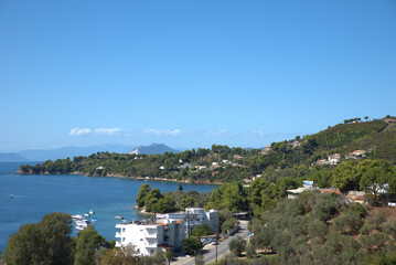 beautiful and idyllic landscape in the area of ​​Kolios on the island of Skiathos