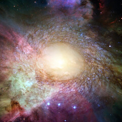 Starry deep outer space. Elements of this image furnished by NASA