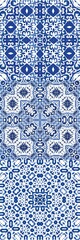 Ornamental azulejo portugal tiles decor.