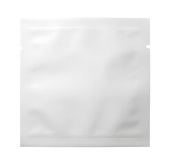 white blank packaging isolated on white background,  Sealed wrapper for coffee, salt, sugar, pepper, spices.