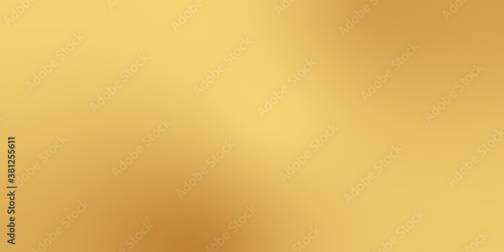 Aufkleber Gold gradient blurred background with soft glowing backdrop, background texture for design