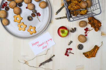 Autumn decor for thanksgiving day