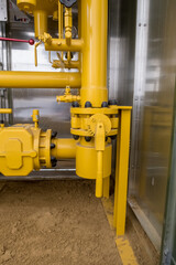 Natural gas cabin with valves