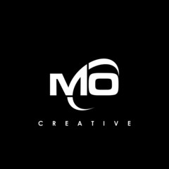 MO Letter Logo Design Template Vector
