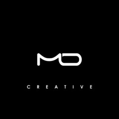 MO Letter Logo Design Template Vector
