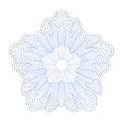 Design elements. Guilloche elements for make diploma or certificate.