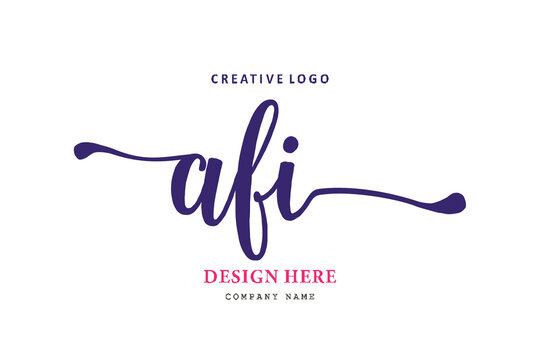 pharmacy letter AFI logo is simple, easy to understand and authoritative