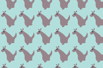 Unique cute animal pattern design. Suitable for backgrounds and wallpapers.