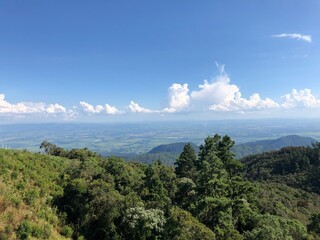 clouds over the mountain