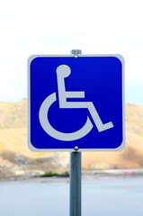 Disable parking sign