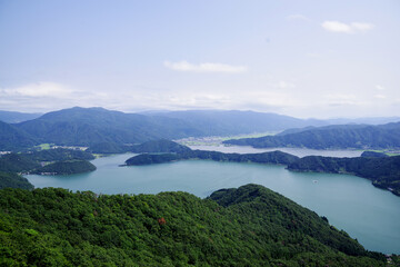 福井県の三方五湖
