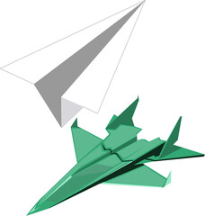 cute origami illustration for kids, be creative  let's make the origami 