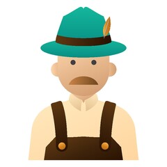 man in traditional german costume