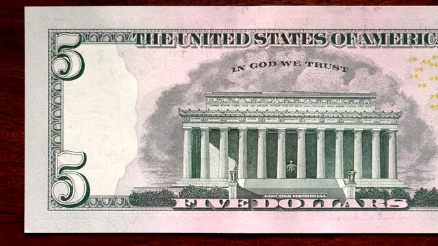 Currency Scan Top USD 5 back.