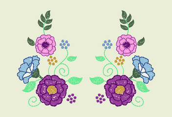 vector illustration of floral design